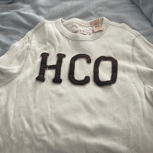 Hollister unisex long sleeve thermal t-shirt